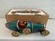 Rare Vintage Jaya Tin Green Bugatti Racing Car In Original Rare Box