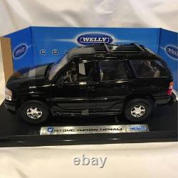 Rare WELLY 1 18 GMC 2001 YUKON DENALI Black American Car Mini Car Yukon Model