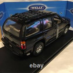 Rare WELLY 1 18 GMC 2001 YUKON DENALI Black American Car Mini Car Yukon Model