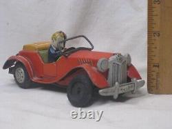 Rare vintage tin toy car 18w 612 1955 with driver Sports car auto PLEASE NOTE