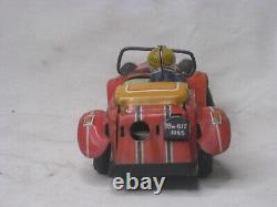Rare vintage tin toy car 18w 612 1955 with driver Sports car auto PLEASE NOTE