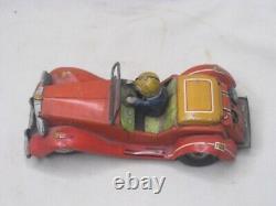 Rare vintage tin toy car 18w 612 1955 with driver Sports car auto PLEASE NOTE
