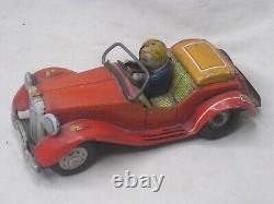 Rare vintage tin toy car 18w 612 1955 with driver Sports car auto PLEASE NOTE