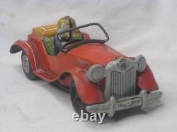 Rare vintage tin toy car 18w 612 1955 with driver Sports car auto PLEASE NOTE