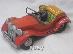 Rare vintage tin toy car 18w 612 1955 with driver Sports car auto PLEASE NOTE