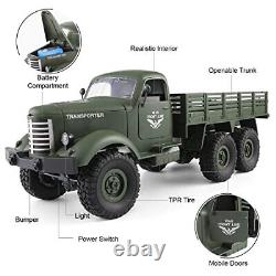 Rc Cars Rc Trucks Military Off-Road Crawler Rc Trucks, 116 Scale 6WD 2.4Ghz