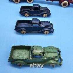 Red Hubley Car Hauler With 3 Vehicles