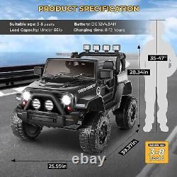 Ride On Truck 12V Battery Powered Kids Electric Car Vehicle Toy withRemote Control