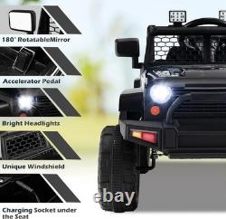 Ride on Car, 12V Battery Powered Truck Vehicle with Remote Control, Spring Su