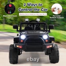 Ride on Car, 12V Battery Powered Truck Vehicle with Remote Control, Spring Su