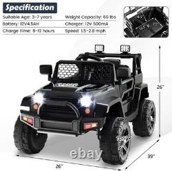 Ride on Car, 12V Battery Powered Truck Vehicle with Remote Control, Spring Su