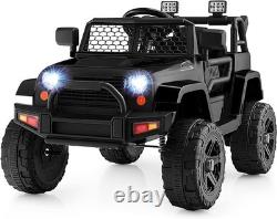 Ride on Car, 12V Battery Powered Truck Vehicle with Remote Control, Spring Su