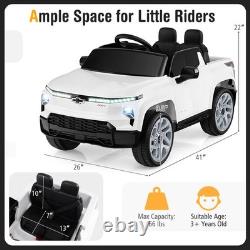 Ride on Car 12V Licensed Chevrolet Truck Kids' Electric Vehicles Gift for 3+