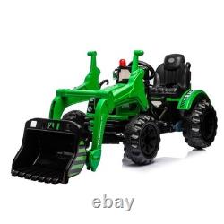 Ride on Car Electric Excavator & Bulldozer Toy Kids Vehicle with Remote Control