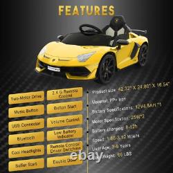 Ride on Car for Kids 12V Electric Vehicles Battery Powered Sports Car with Control