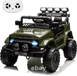 Ride on Car with Remote Control, LED, Toys for Kid 3-8, Battery-Operated Vehicles