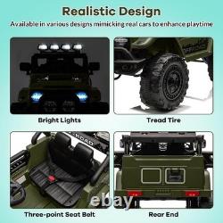 Ride on Car with Remote Control, LED, Toys for Kid 3-8, Battery-Operated Vehicles