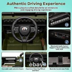 Ride on Car with Remote Control, LED, Toys for Kid 3-8, Battery-Operated Vehicles