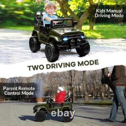 Ride on Car with Remote Control, LED, Toys for Kid 3-8, Battery-Operated Vehicles