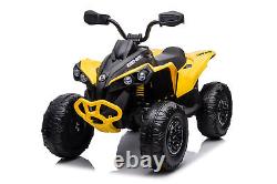 Ride on Toy Car Bombardier Licensed BRP Can-am 4 Wheeler Quad Electric Vehicle
