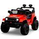 Ride On Truck Car 12v Kids Electric Vehicles + Remote Control 2 Speeds Red