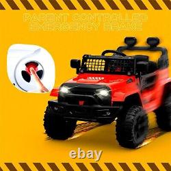 Ride on Truck Car 12V Kids Electric Vehicles + Remote Control 2 Speeds Red