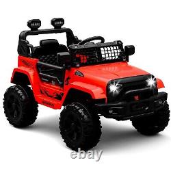 Ride on Truck Car 12V Kids Electric Vehicles + Remote Control 2 Speeds Red
