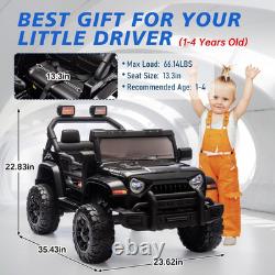 Ride on Truck Car, 12V Kids' Electric Vehicles WithParents Control, Ride on Toys f