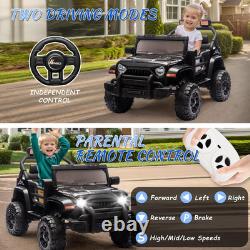 Ride on Truck Car, 12V Kids' Electric Vehicles WithParents Control, Ride on Toys f