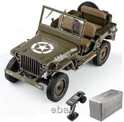 Rochobby 1/6 1941 MB Scaler Willys Jeep Remote Control Vehicle Ready Set RC Car