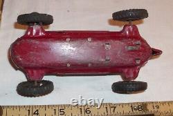 Rocket #7 Friction Race Car Tin Firction Toy Japan