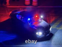 Rollin 1/64 CUSTOM Dodge Charger Unmarked with LED Lights (Remote Version)