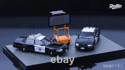 Rollin 1/64 Last 2 CV Of CHP(2-car set) Ford CV California Highway Patrol-APAxpo