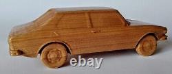 SAAB 99 Combi Coupe 116 wood scale model car vehicle sculpture replica oldtimer