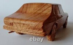 SAAB 99 Combi Coupe 116 wood scale model car vehicle sculpture replica oldtimer