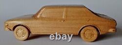 SAAB 99 Combi Coupe 116 wood scale model car vehicle sculpture replica oldtimer