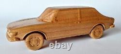SAAB 99 Combi Coupe 116 wood scale model car vehicle sculpture replica oldtimer