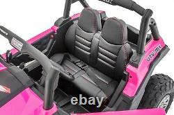 SUPERtrax 24V UTV Screemer Side x Side Ride On Vehicle, Battery Powered Pink