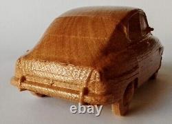 Saab 96 1960 116 wood scale model car vehicle sculpture replica oldtimer toy