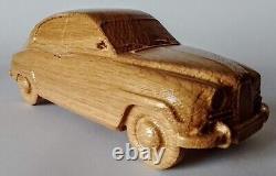 Saab 96 1960 116 wood scale model car vehicle sculpture replica oldtimer toy