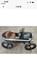 Snap-on Special Pedal Car Ride-on Toy Vehicle Black/silver With Brown Seat