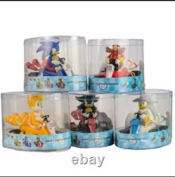 Sonic Racing Car Lot 5 Action Figures Toy Child Racing Vehicle Silver 12Cm