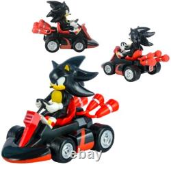 Sonic Racing Car Lot 5 Action Figures Toy Child Racing Vehicle Silver 12Cm