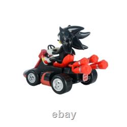 Sonic Racing Car Lot 5 Action Figures Toy Child Racing Vehicle Silver 12Cm