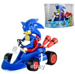 Sonic Racing Car Lot 5 Action Figures Toy Child Racing Vehicle Silver 12Cm