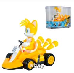 Sonic Racing Car Lot 5 Action Figures Toy Child Racing Vehicle Silver 12Cm
