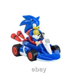 Sonic Racing Car Lot 5 Action Figures Toy Child Racing Vehicle Silver 12Cm