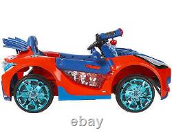 Spider-Man Super Car Battery-Powered Vehicle with Water Cannon, LED's Ages 3+