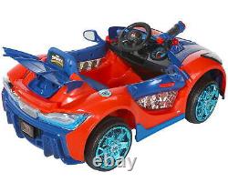 Spider-Man Super Car Battery-Powered Vehicle with Water Cannon, LED's Ages 3+