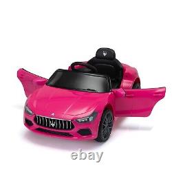 TOBBI 12V Kid Ride on Car Electric Vehicle Toy Maserati Ghibli Licensed withRemote